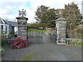 The Eagle Gate Lodge gatepiers in KY8 6EH
