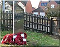 New war memorial in Brundall in NR13 5DN