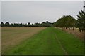 Bridleway heading south in South Cambridgeshire District