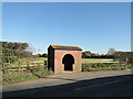 Bus stop shelter on Hargham Road, Shropham in Shropham