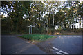 Road junction at Bodham Common in High Kelling