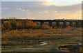 Sunset at Bennerley viaduct in NG16 2RA
