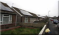 Rooftop solar panels, Elm Crescent, Bryntirion in CF31 4FD