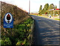 Brecon Beacons National Park boundary sign, Bishop's Meadow near Brecon in LD3 9SN