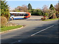 Entrance to the Stagecoach Bus Depot, Bishop's Meadow near Brecon in LD3 9SN
