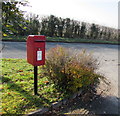 Queen Elizabeth II postbox, Bishop's Meadow near Brecon in LD3 9SN