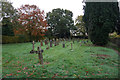 Graveyard at St Andrew Church, Lamas in NR10 5JQ