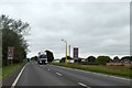 Traffic camera on mast by A17, Terrington St Clement in PE34 4PL