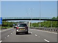 The M6 Toll runs under a footbridge in B76 9PY