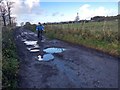 Potholes on Galemire lane in CA28 8SQ