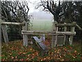 Stile on footpath from Beech Farm in TN33 0HE