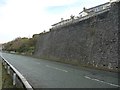 Retaining wall, Ffordd Caernarfon, Y Felinheli in LL56 4UX