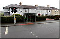 TrawsCymru bus shelter, Newgate Street, Llanfaes, Brecon in LD3 8DT