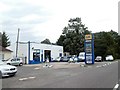 Barber's garage, UK fuel filling station, Sudbrooke in LN2 2RE