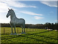 Horse statue, Hamilton High Parks in ML3 7YH