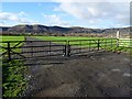 Gates at the entrance to the Three Counties Showground in WR13 6NP