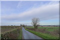 Thorpe Satchville Road heading north towards Highfields Farm in LE14 2TN