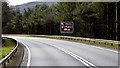 Southbound A9 near Pitlochry in PH16 5JZ