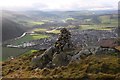 Cairn above Innerleithen in Tweeddale East Ward