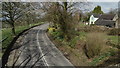 The A523 SE of Leek from overbridge at Lowe Hill in ST13 7LY
