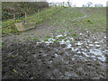 Very muddy field at Owlet Farm in LS18 5HL