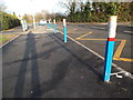 Pencil bollards near Wheelwright Lane Primary School in CV7 9DY