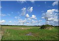 Fields and electricity cables in Stretton Baskerville