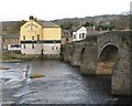 The old bridge and the Anchor Hotel in NE47 6BW