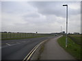 Road towards Isley Walton passing East Midlands Airport in DE74 2WL