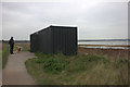 Bird watching hide on Thanet Coast Path in Cliffsend