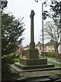 War memorial in churchyard of St Giles church, Normanton in DE23 8DF