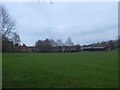 Sports field and changing rooms, by Woodbrook Way in LE11 3JA