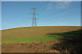 Field with pylon above the Hems valley in TQ13 7LP