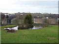 Pond next to railway and sewage works, Aston Fields, Bromsgrove in B60 3GW