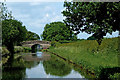Shropshire Union Canal south of Church Eaton in Staffordshire in ST20 0AY