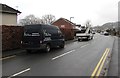 Black van, Oakfield Drive, Crickhowell in NP8 1BS