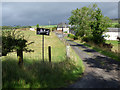 Millrig Farm road and sign in PA17 5HB