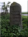 Old Milestone by the former A928, Balmuir Wood, Tealing Parish in DD4 0PX