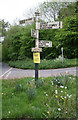 Old Direction Sign - Signpost by Buncombe Wood, Quantock Hills in TA5 1AX
