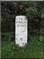 Old Milestone by the A475, Cardigan Road, Rhydowen-fach in SA44 4QE