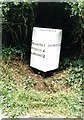Old Milepost by Fole Lane, Overton, Checkley Parish in ST10 4FQ