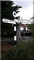 Old Direction Sign - Signpost by the B2150, Hambledon Road, Denmead Parish in PO7 6HQ