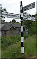 Direction Sign - Signpost by the A5091, Matterdale End in CA11 0LF