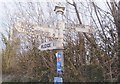 Old Direction Sign - Signpost by Rudge Lane, Beckington Parish in BA11 6AZ