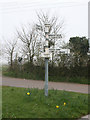 Old Direction Sign - Signpost by Borough Post, North Curry Parish in TA3 6NE