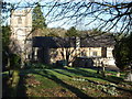 Winter sunshine and snowdrops at St Peter's in BA2 0PS