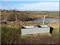 Water trough and pond on Middle Drove in BA5 3BT