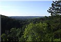 View south from the viewpoint near Blaise Castle folly in BS11 0UX