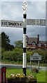 Direction Sign - Signpost by the A513, Burton Road, Elford in B79 9BU