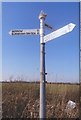 Old Direction Sign - Signpost by Red Road, Brean Parish in TA8 2SD